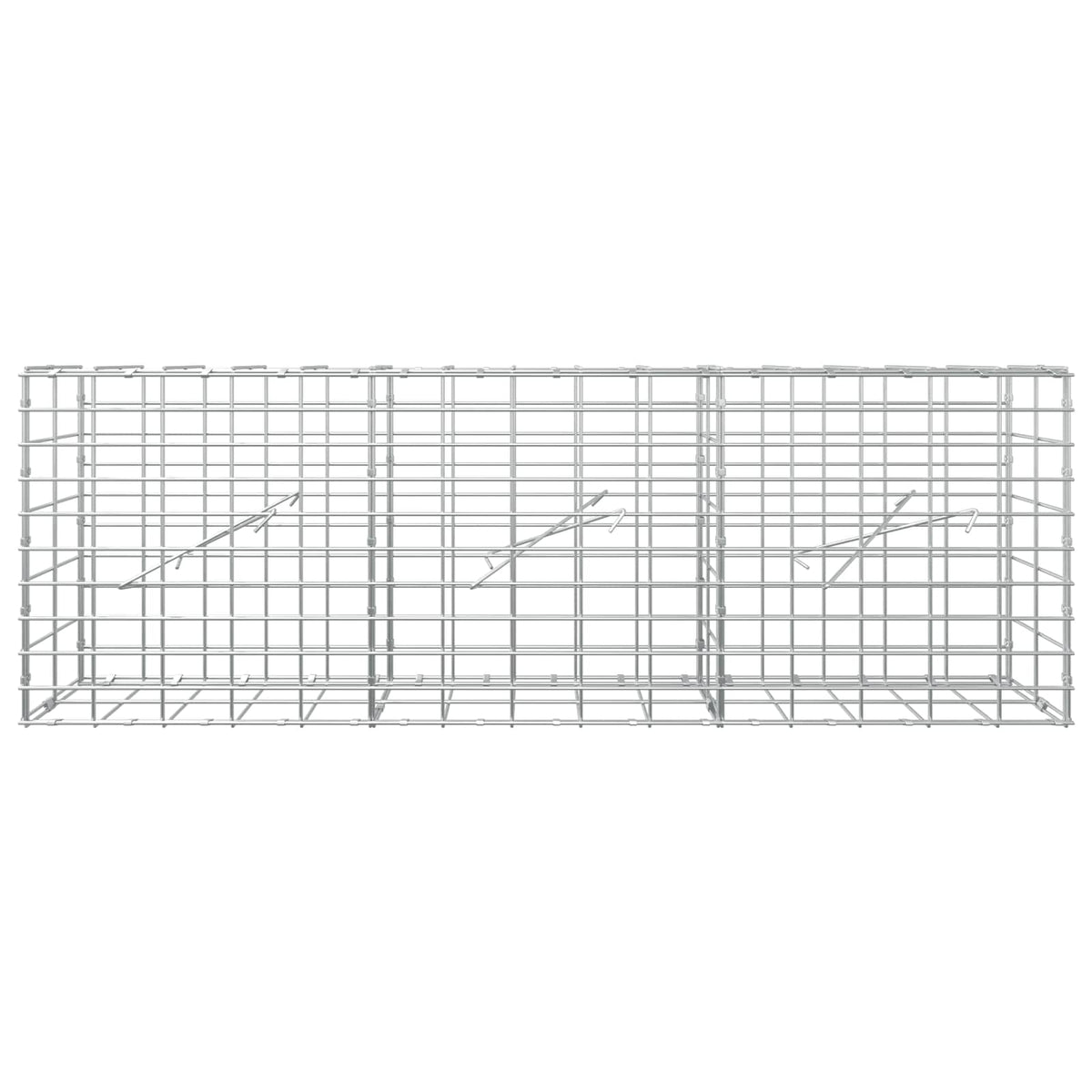 Γκαμπιόν με σύρμα 5 mm και πλέγμα 5x10 cm 150x10x50 εκ - Pakobazaar