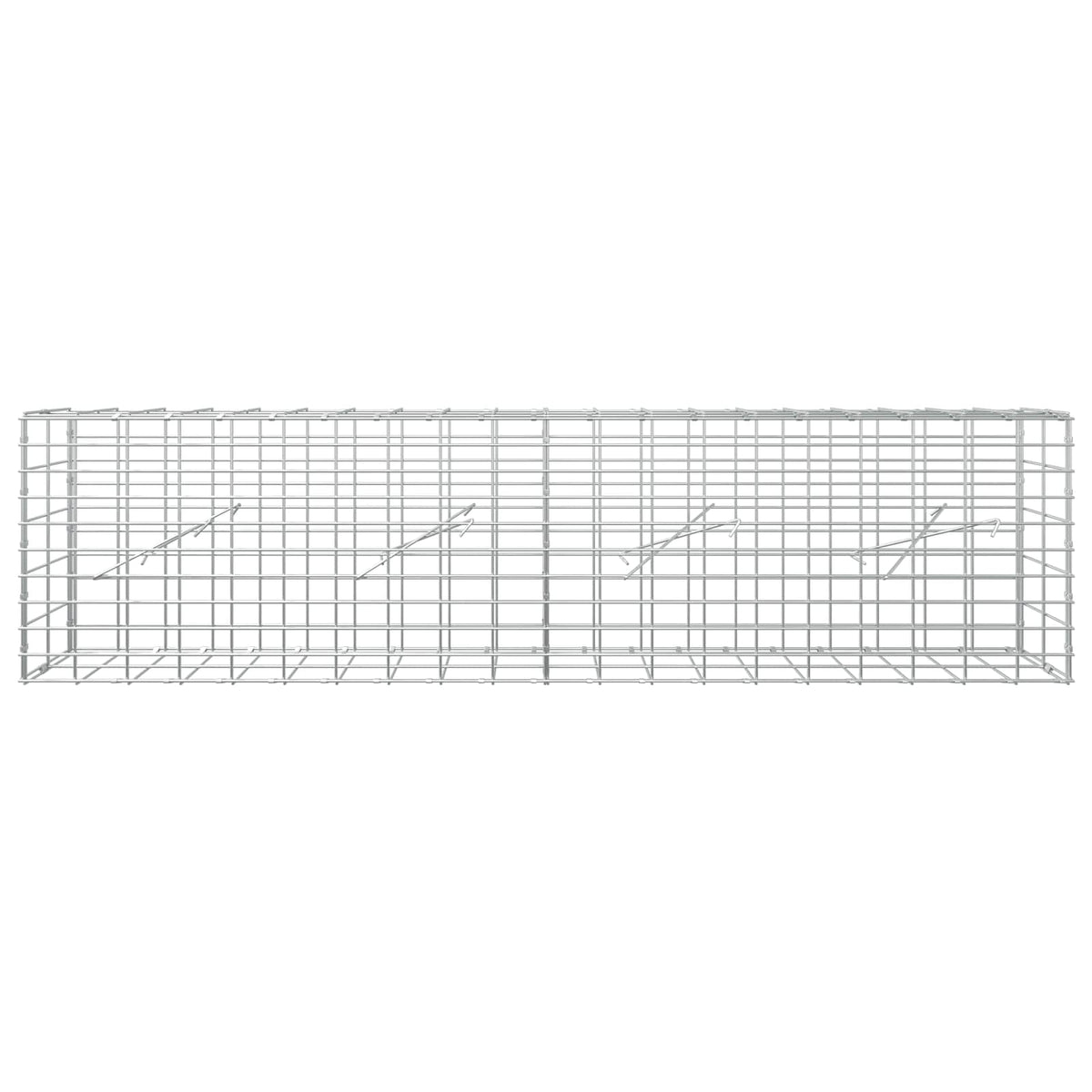 Γκαμπιόν με σύρμα 5 mm και πλέγμα 5x10 cm 200x10x50 εκ - Pakobazaar