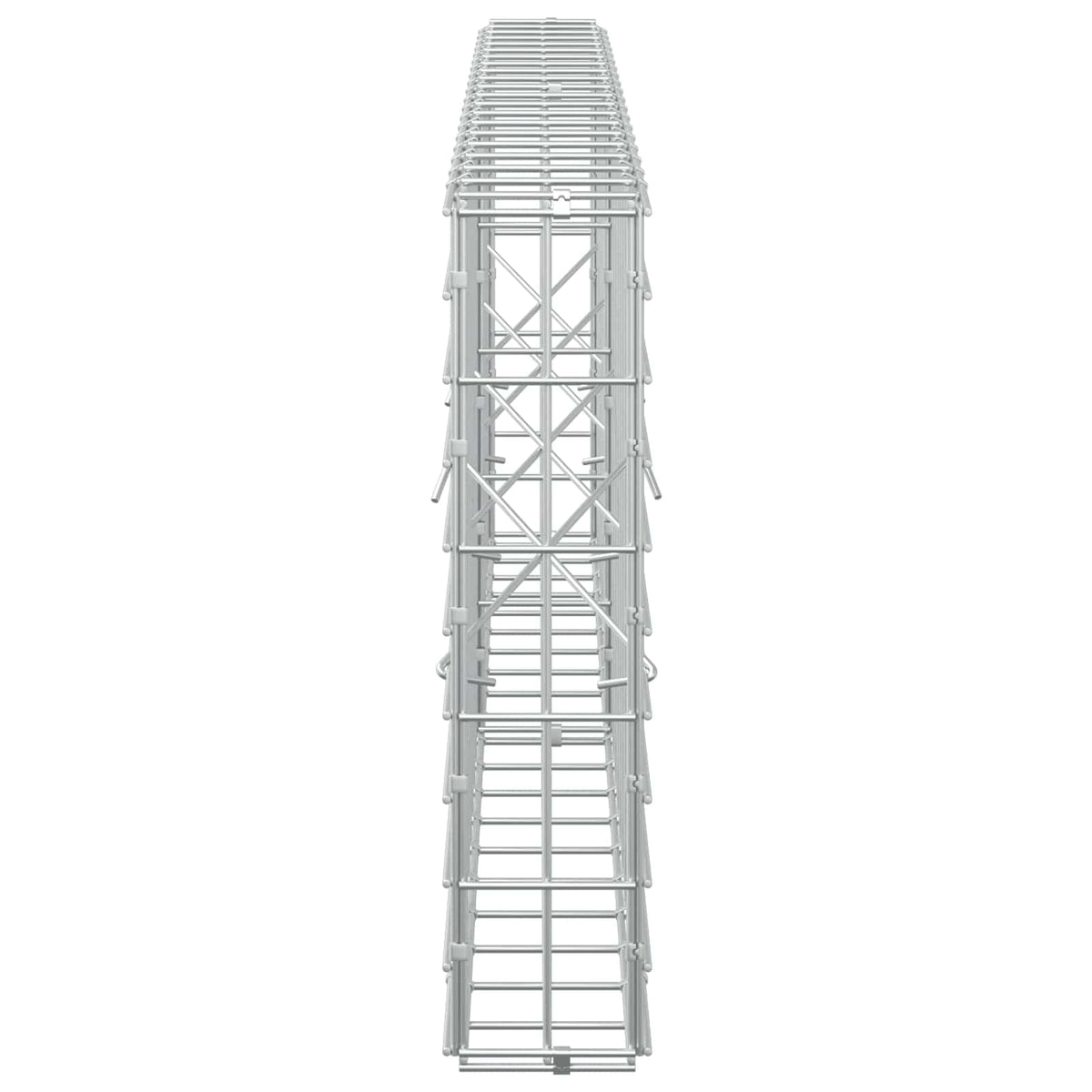 Γκαμπιόν με σύρμα 5 mm και πλέγμα 5x10 cm 200x10x50 εκ - Pakobazaar