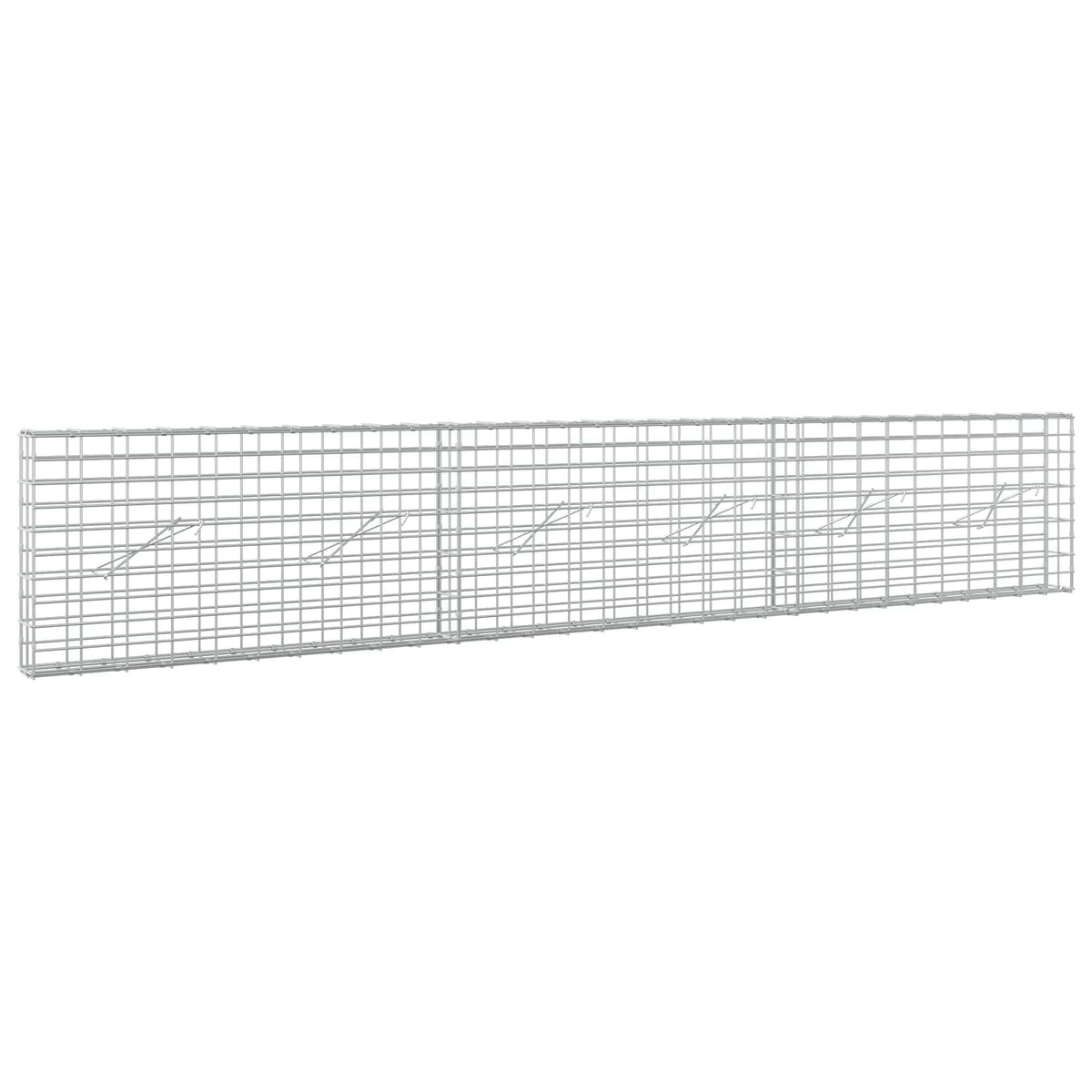 Γκαμπιόν με σύρμα 5 mm και πλέγμα 5x10 cm 300x10x50 εκ - Pakobazaar