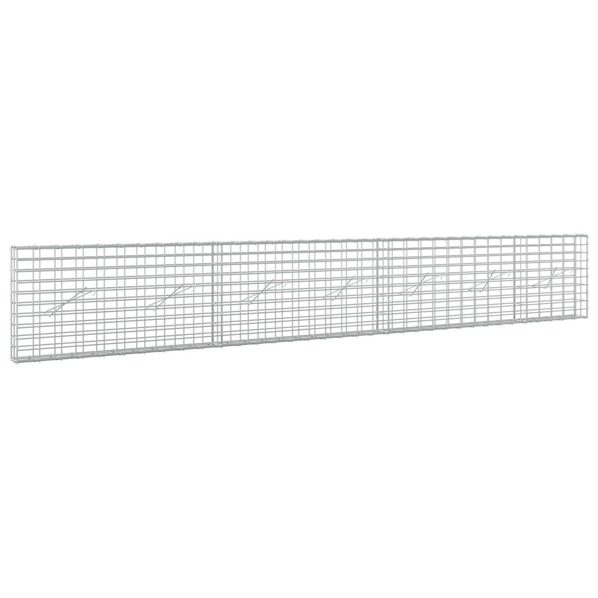 Γκαμπιόν με σύρμα 5 mm και πλέγμα 5x10 cm 350x10x50 εκ - Pakobazaar