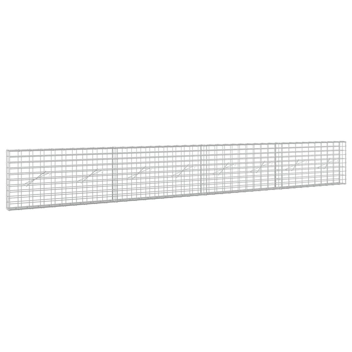 Γκαμπιόν με σύρμα 5 mm και πλέγμα 5x10 cm 400x10x50 εκ - Pakobazaar
