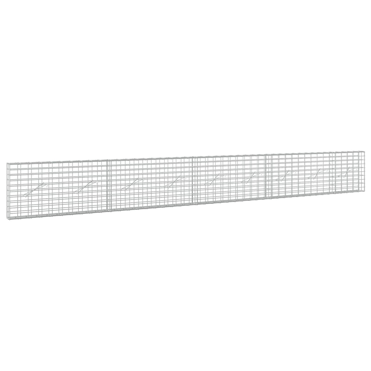 Γκαμπιόν με σύρμα 5 mm και πλέγμα 5x10 cm 450x10x50 εκ - Pakobazaar