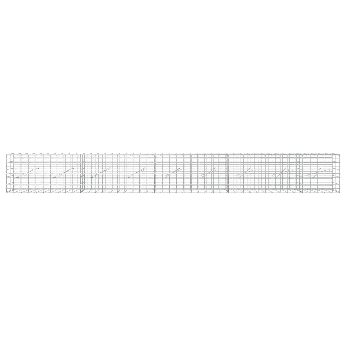 Γκαμπιόν με σύρμα 5 mm και πλέγμα 5x10 cm 450x10x50 εκ - Pakobazaar