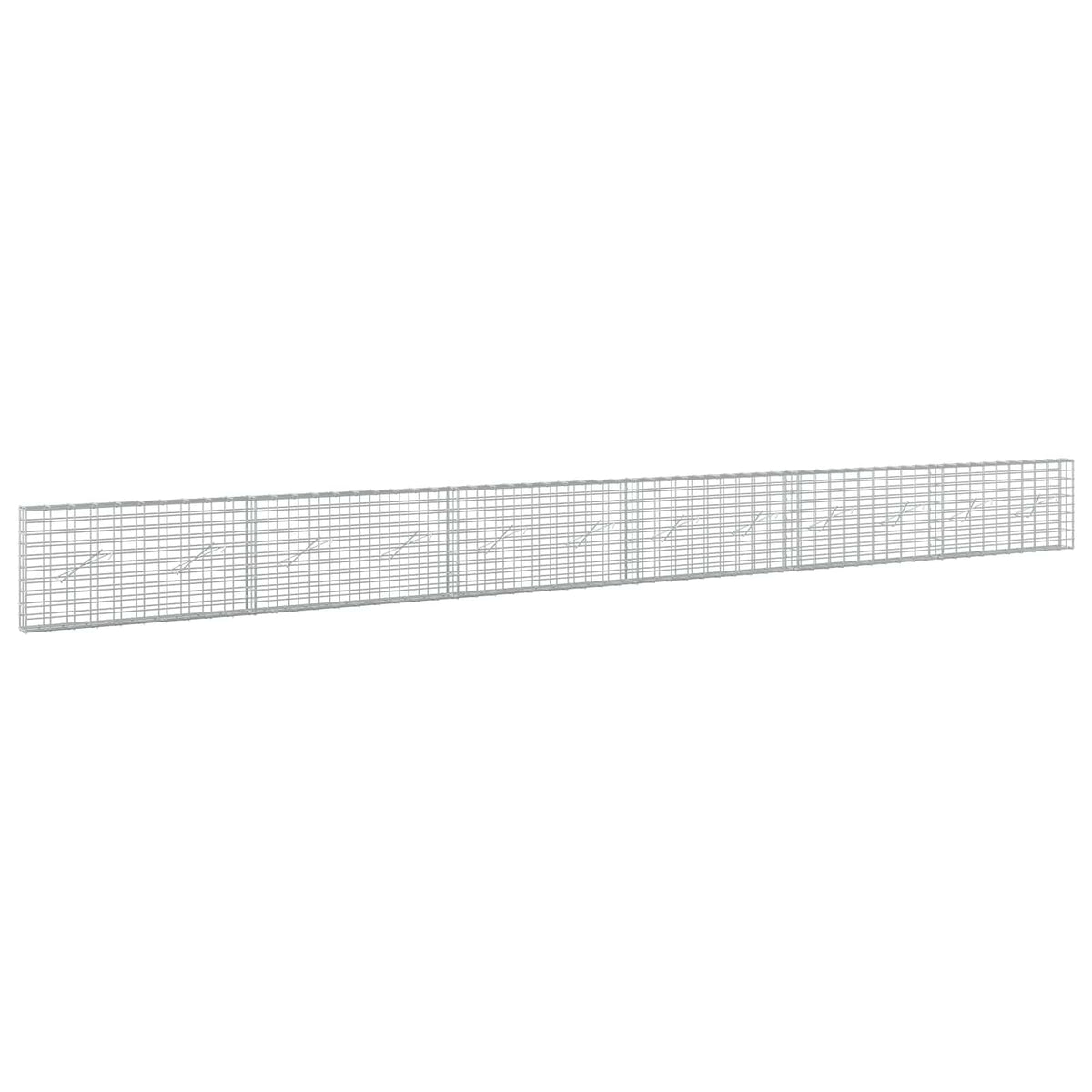 Γκαμπιόν με σύρμα 5 mm και πλέγμα 5x10 cm 600x10x50 εκ - Pakobazaar