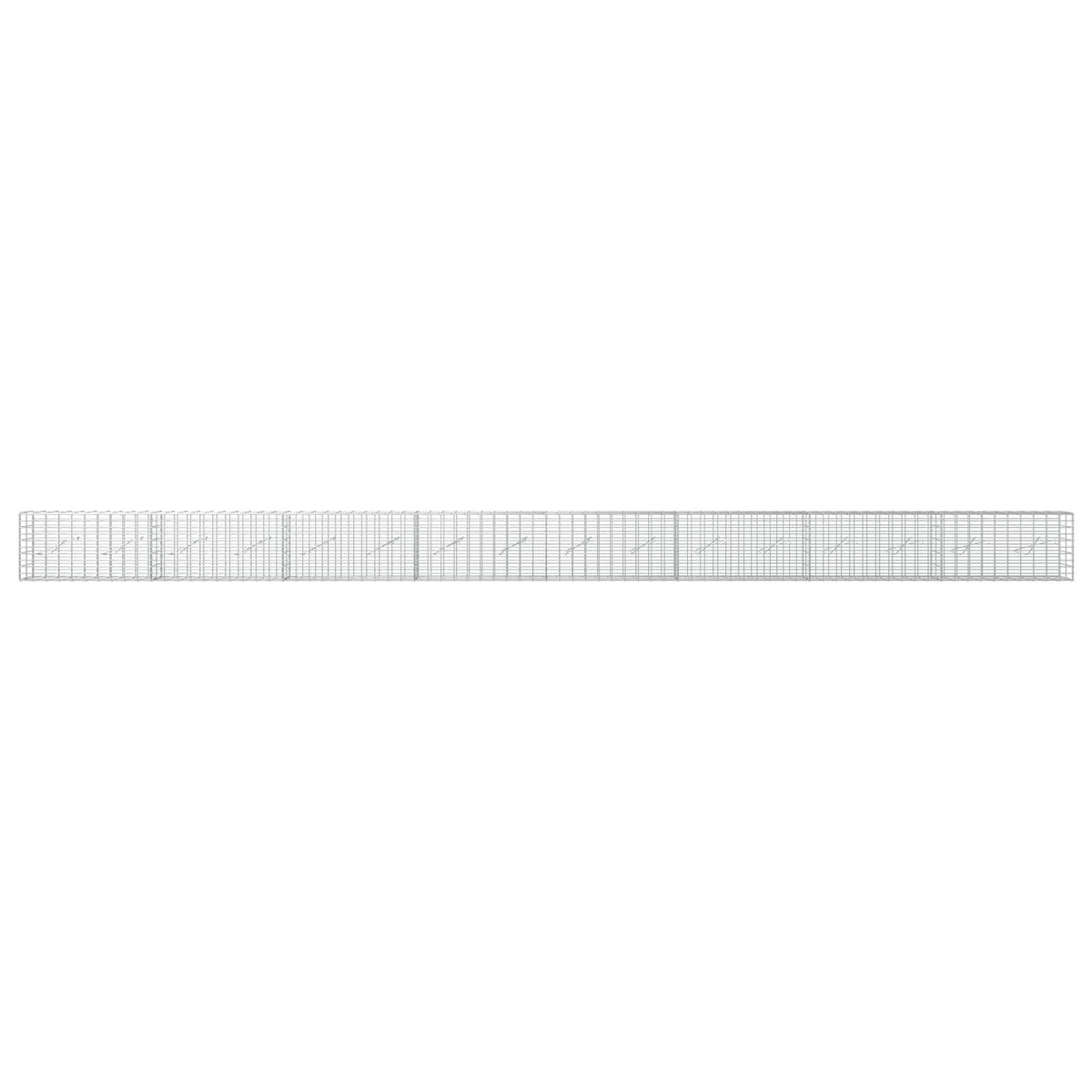 Γκαμπιόν με σύρμα 5 mm και πλέγμα 5x10 cm 800x10x50 εκ - Pakobazaar