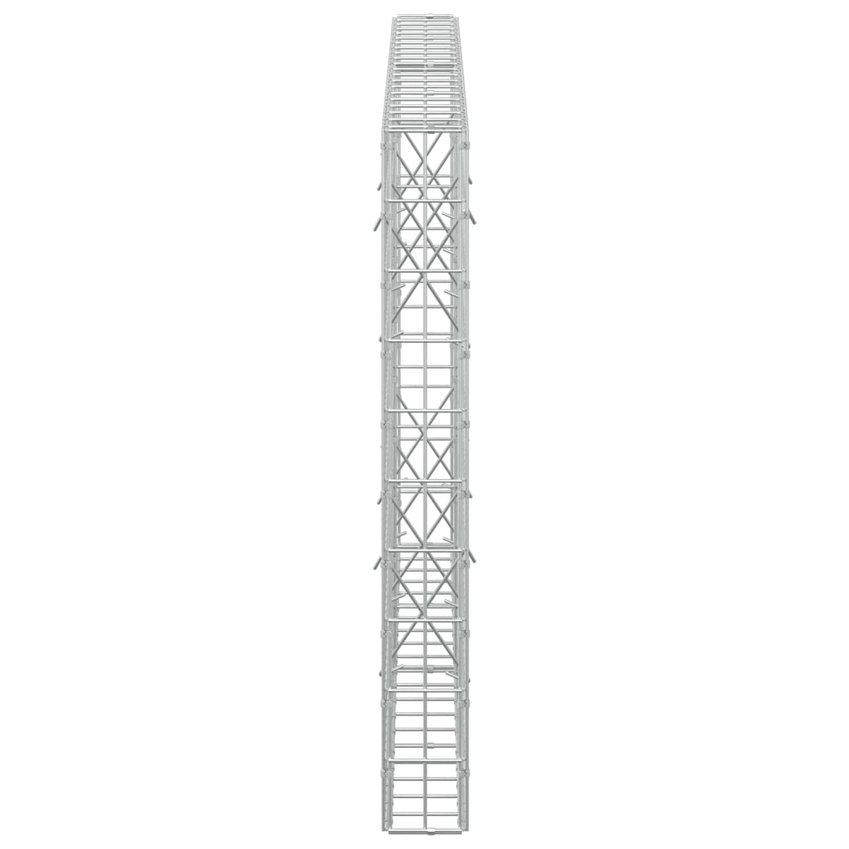 Γκαμπιόν με σύρμα 5 mm και πλέγμα 5x10 cm 200x10x100 εκ