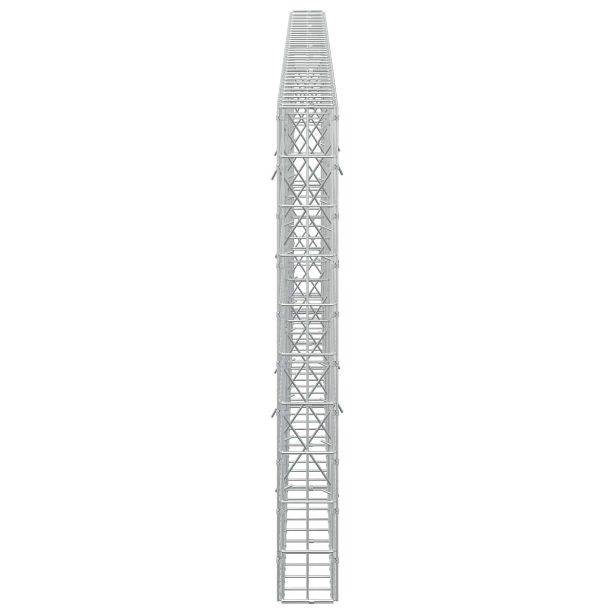 Γκαμπιόν με σύρμα 5 mm και πλέγμα 5x10 cm 400x10x100 εκ - Pakobazaar