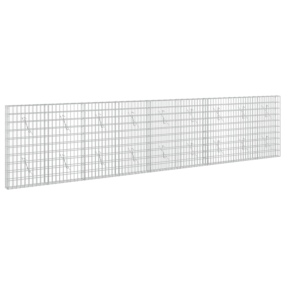 Γκαμπιόν με σύρμα 5 mm και πλέγμα 5x10 cm 450x10x100 εκ. - Pakobazaar