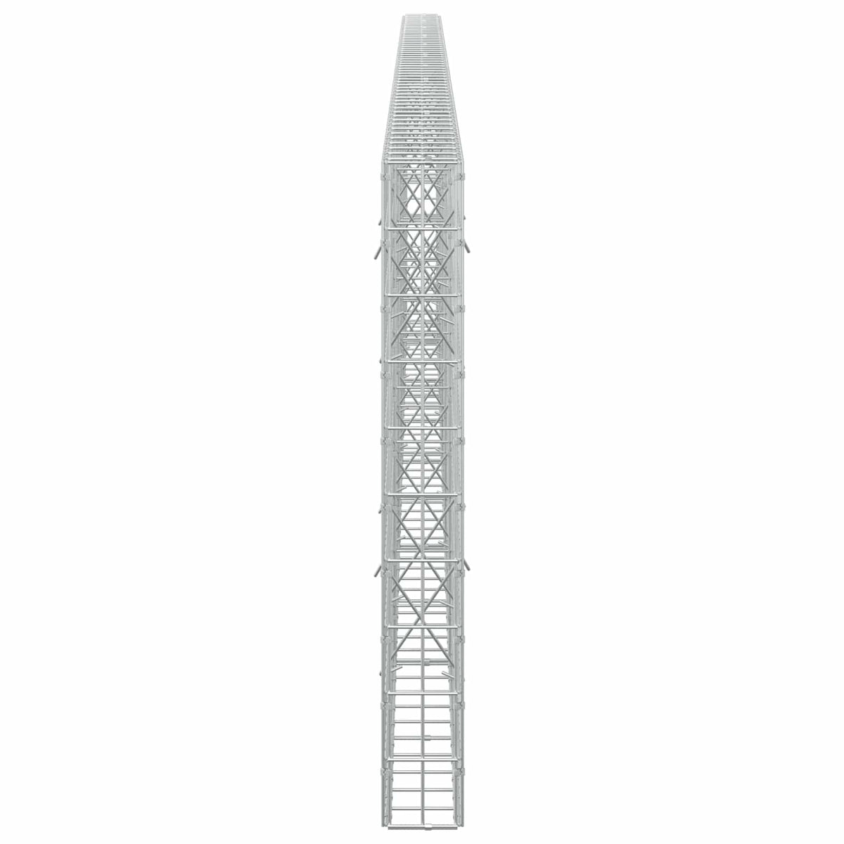 Γκαμπιόν με σύρμα 5 mm και πλέγμα 5x10 cm 550x10x100 εκ - Pakobazaar
