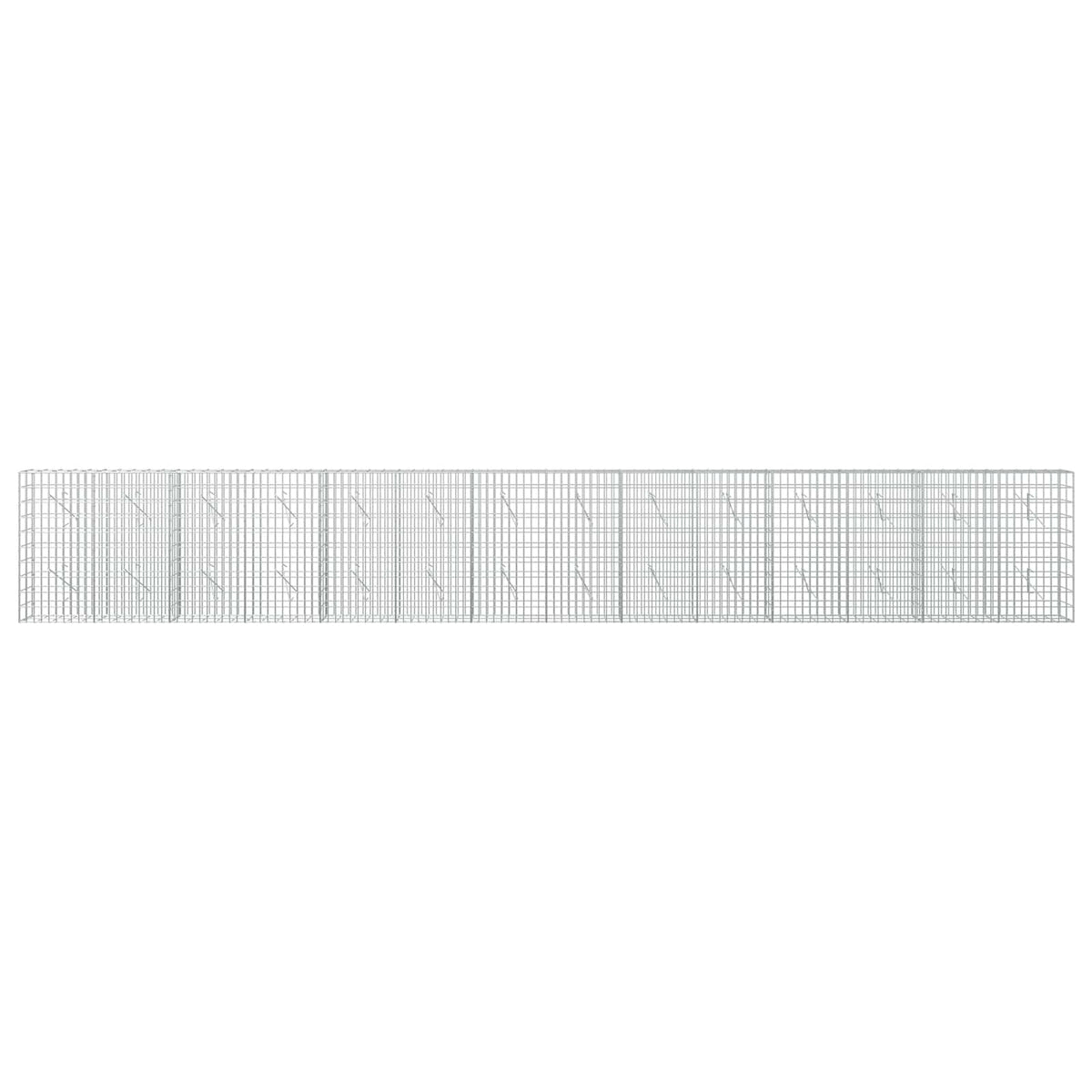 Γκαμπιόν με σύρμα 5 mm και πλέγμα 5x10 cm 700x10x100 εκ.