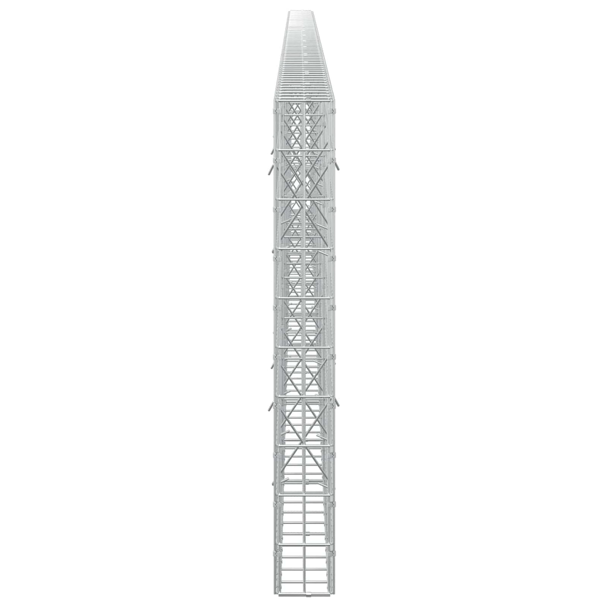 Γκαμπιόν με σύρμα 5 mm και πλέγμα 5x10 cm 700x10x100 εκ.