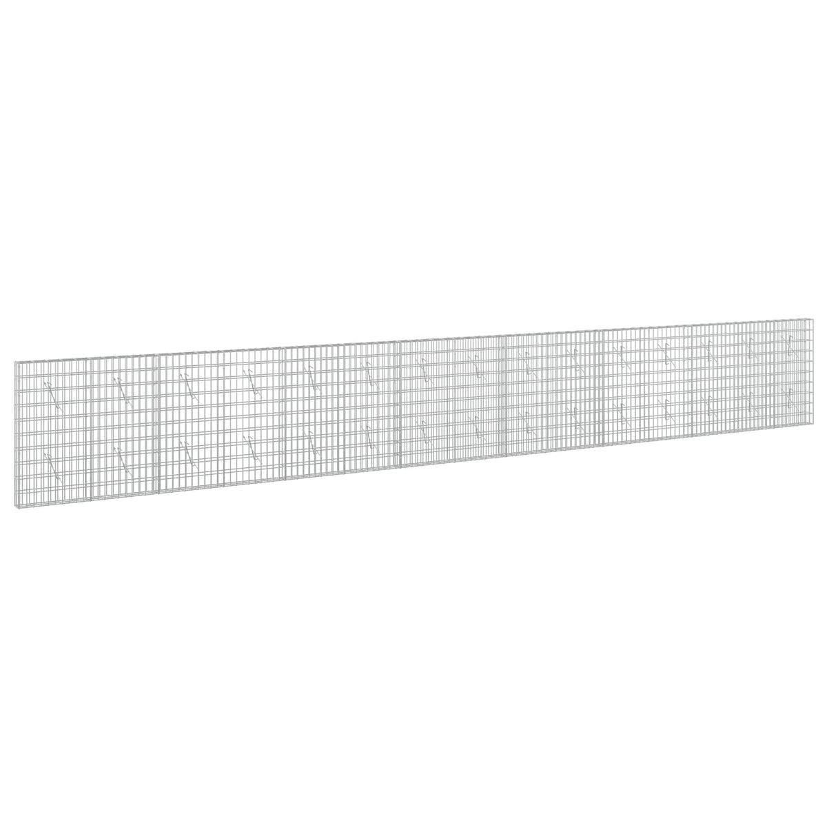 Γκαμπιόν με σύρμα 5 mm και πλέγμα 5x10 cm 750x10x100 εκ - Pakobazaar
