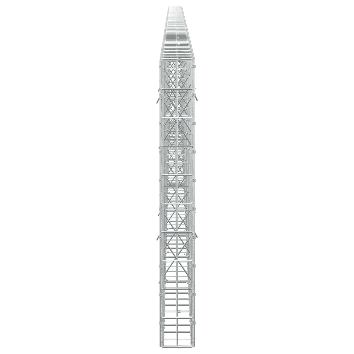 Γκαμπιόν με σύρμα 5 mm και πλέγμα 5x10 cm 750x10x100 εκ - Pakobazaar