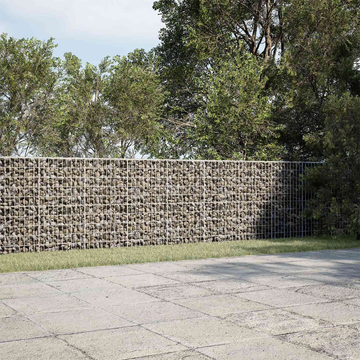 Γκαμπιόν με σύρμα 5 mm και πλέγμα 5x10 cm 850x10x100 εκ - Pakobazaar
