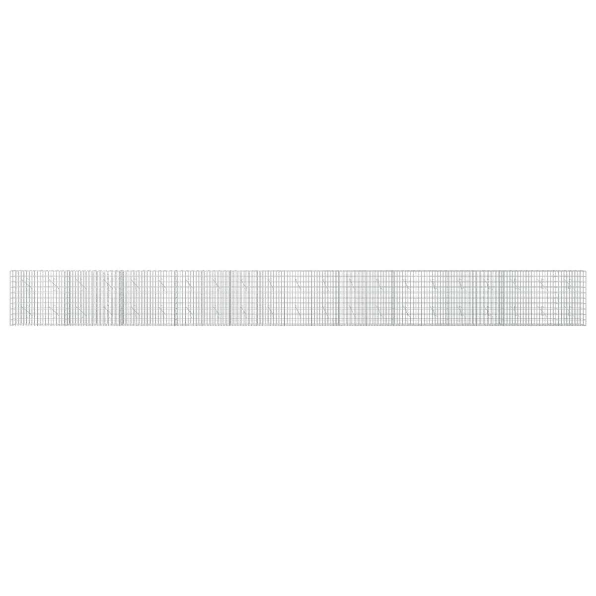 Γκαμπιόν με σύρμα 5 mm και πλέγμα 5x10 cm 1050x10x100 εκ.