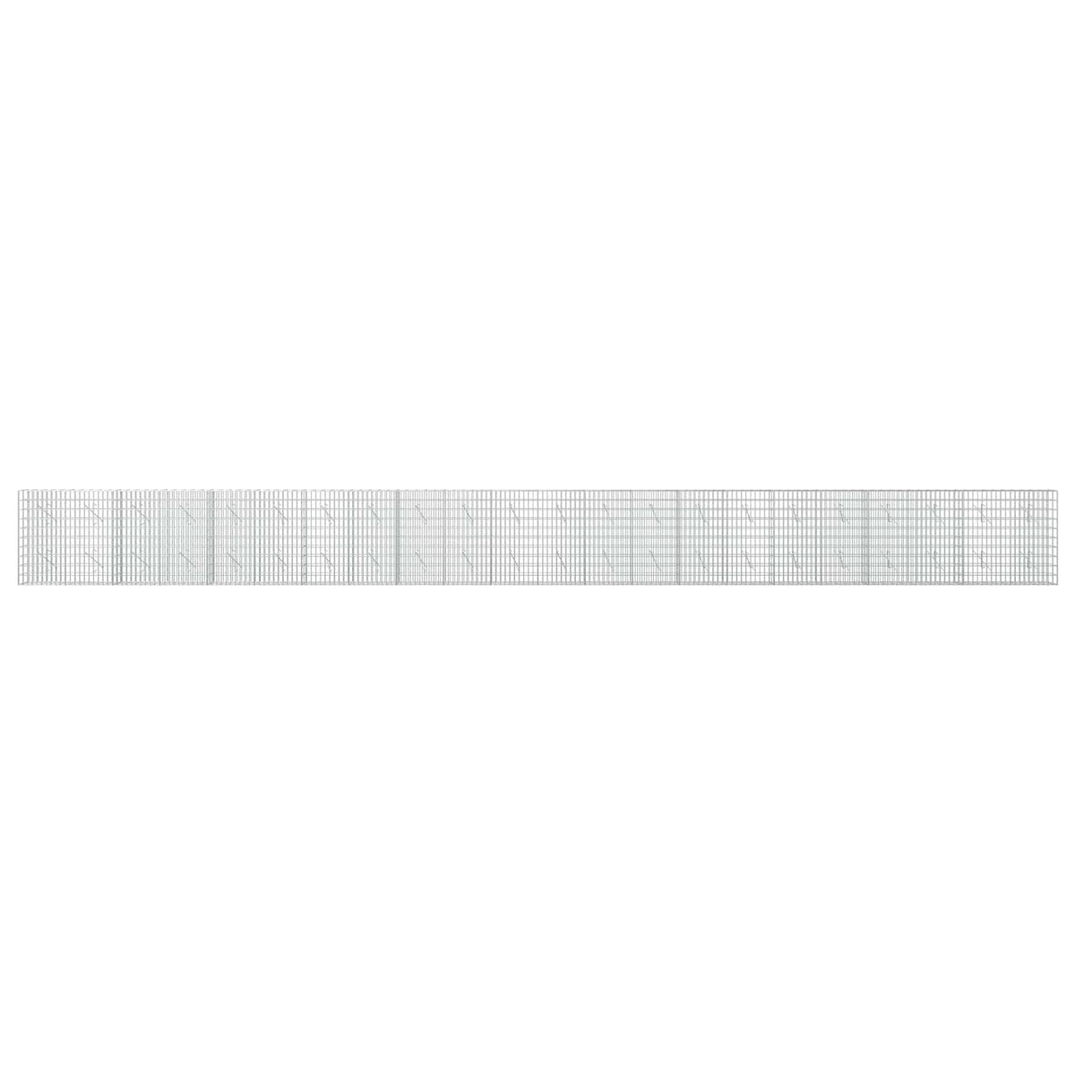 Γκαμπιόν με σύρμα 5 mm και πλέγμα 5x10 cm 1100x10x100 εκ - Pakobazaar
