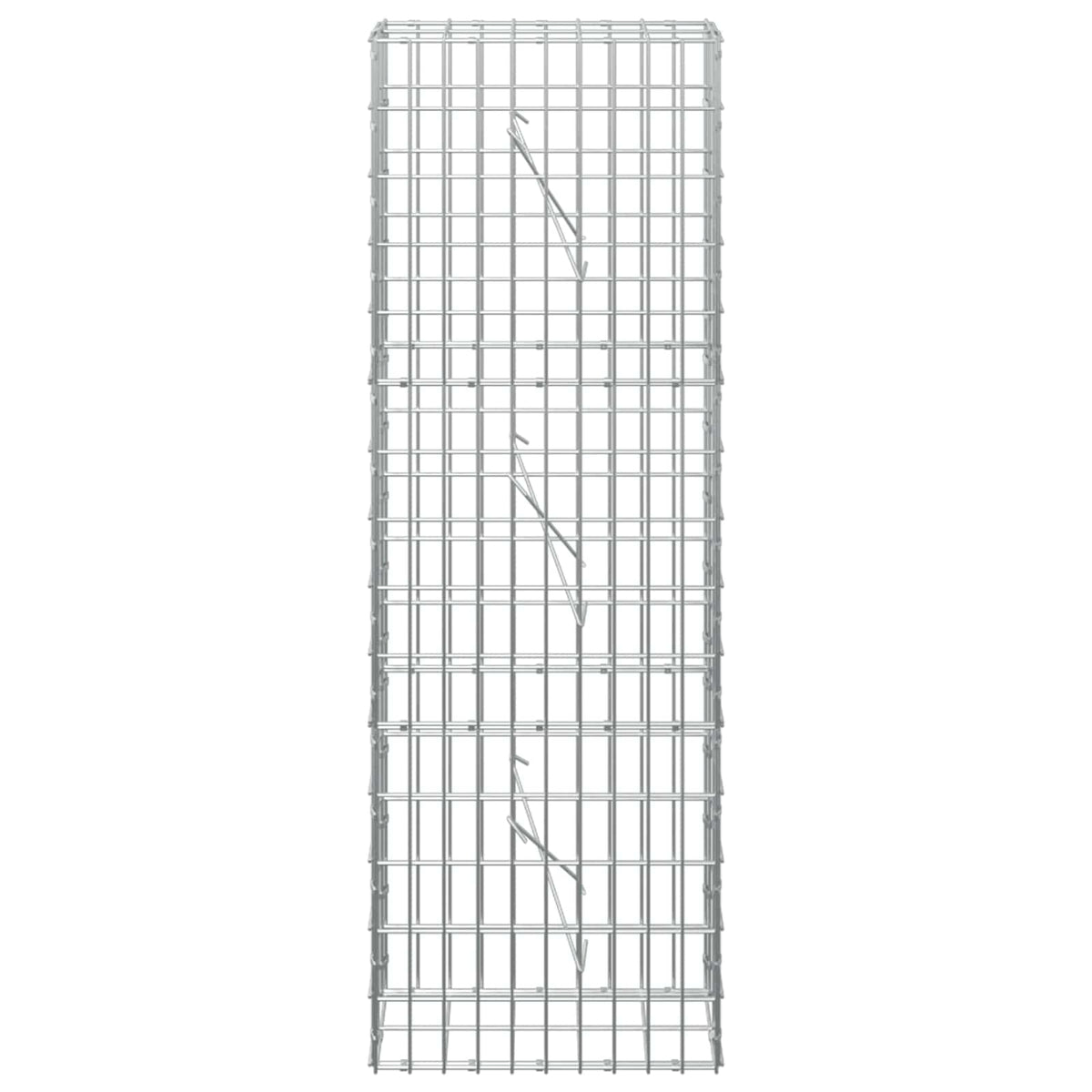 Γκαμπιόν με σύρμα 5 mm και πλέγμα 5x10 cm 50x10x150 εκ. - Pakobazaar