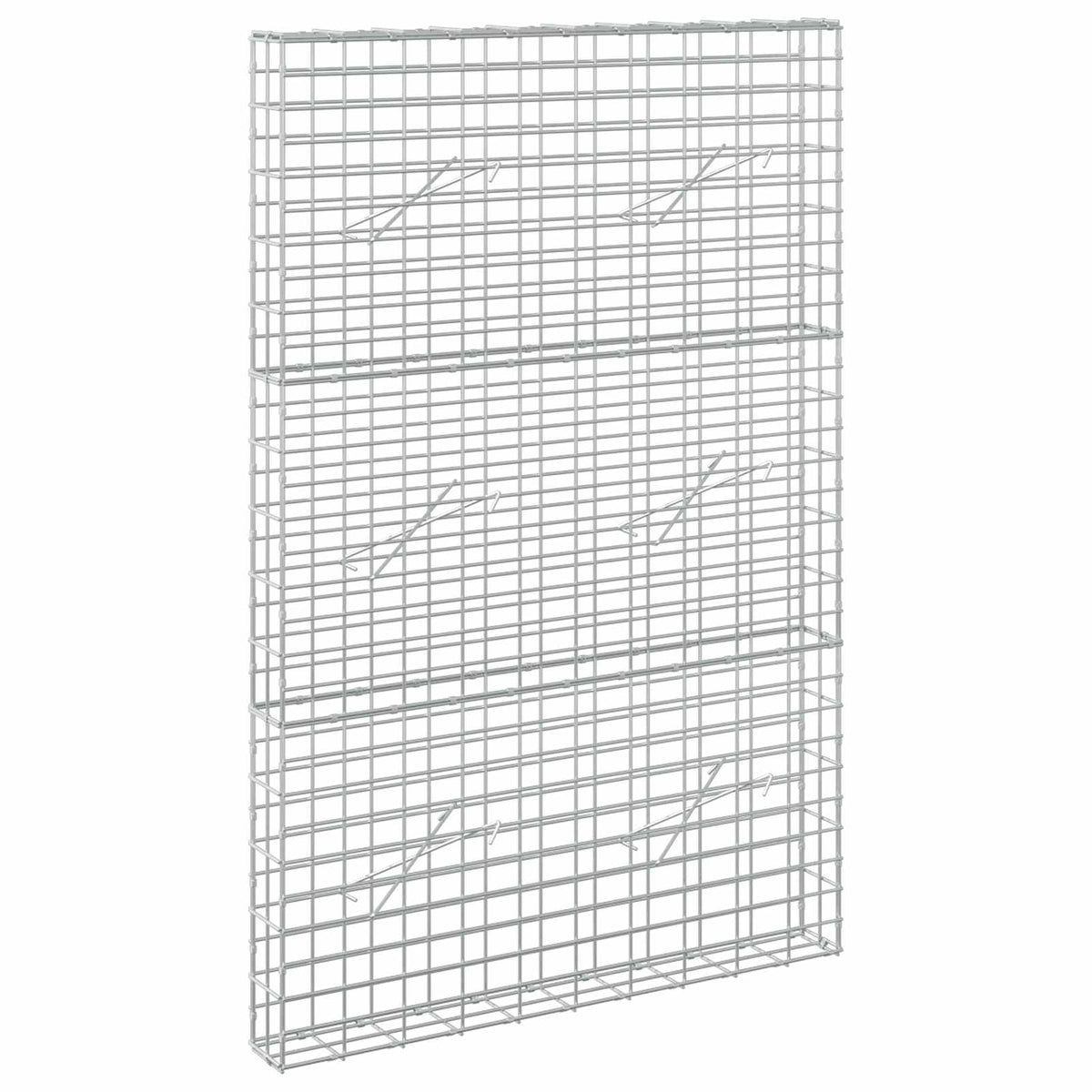 Γκαμπιόν με σύρμα 5 mm και πλέγμα 5x10 cm 100x10x150 εκ - Pakobazaar