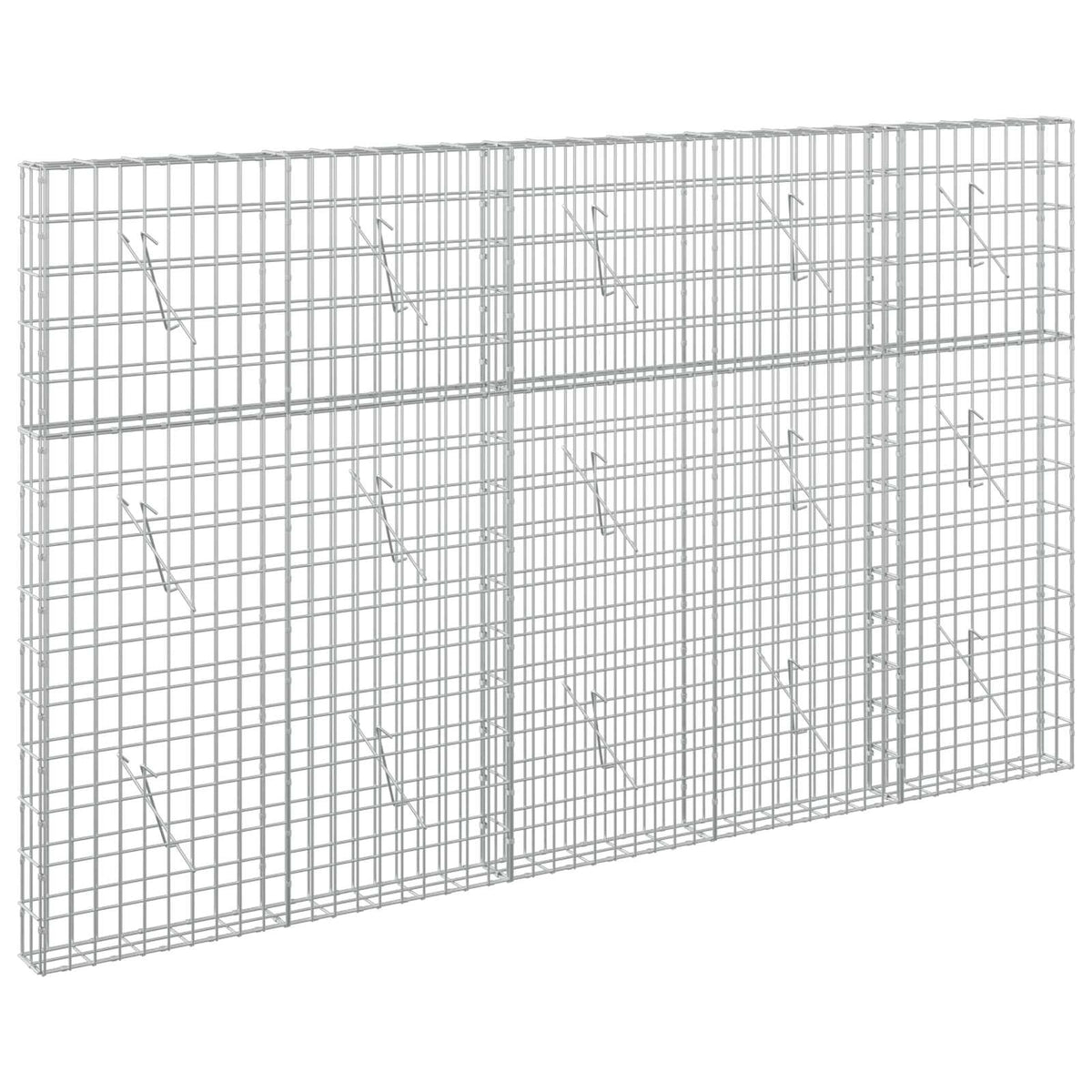 Γκαμπιόν με σύρμα 5 mm και πλέγμα 5x10 cm 250x10x150 εκ - Pakobazaar