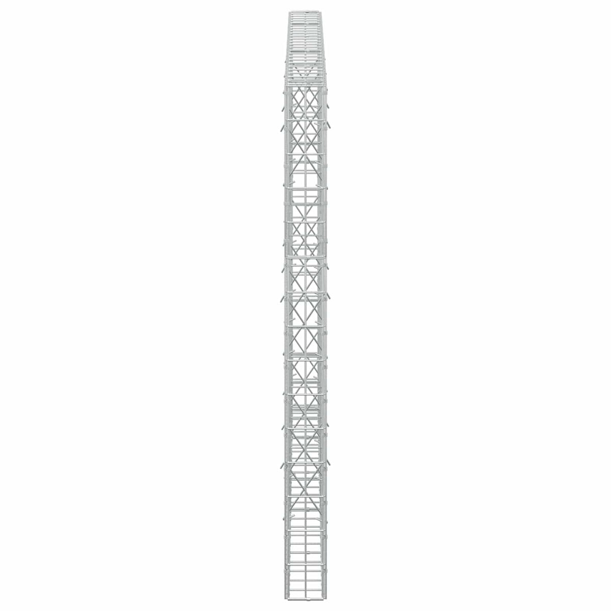 Γκαμπιόν με σύρμα 5 mm και πλέγμα 5x10 cm 250x10x150 εκ - Pakobazaar