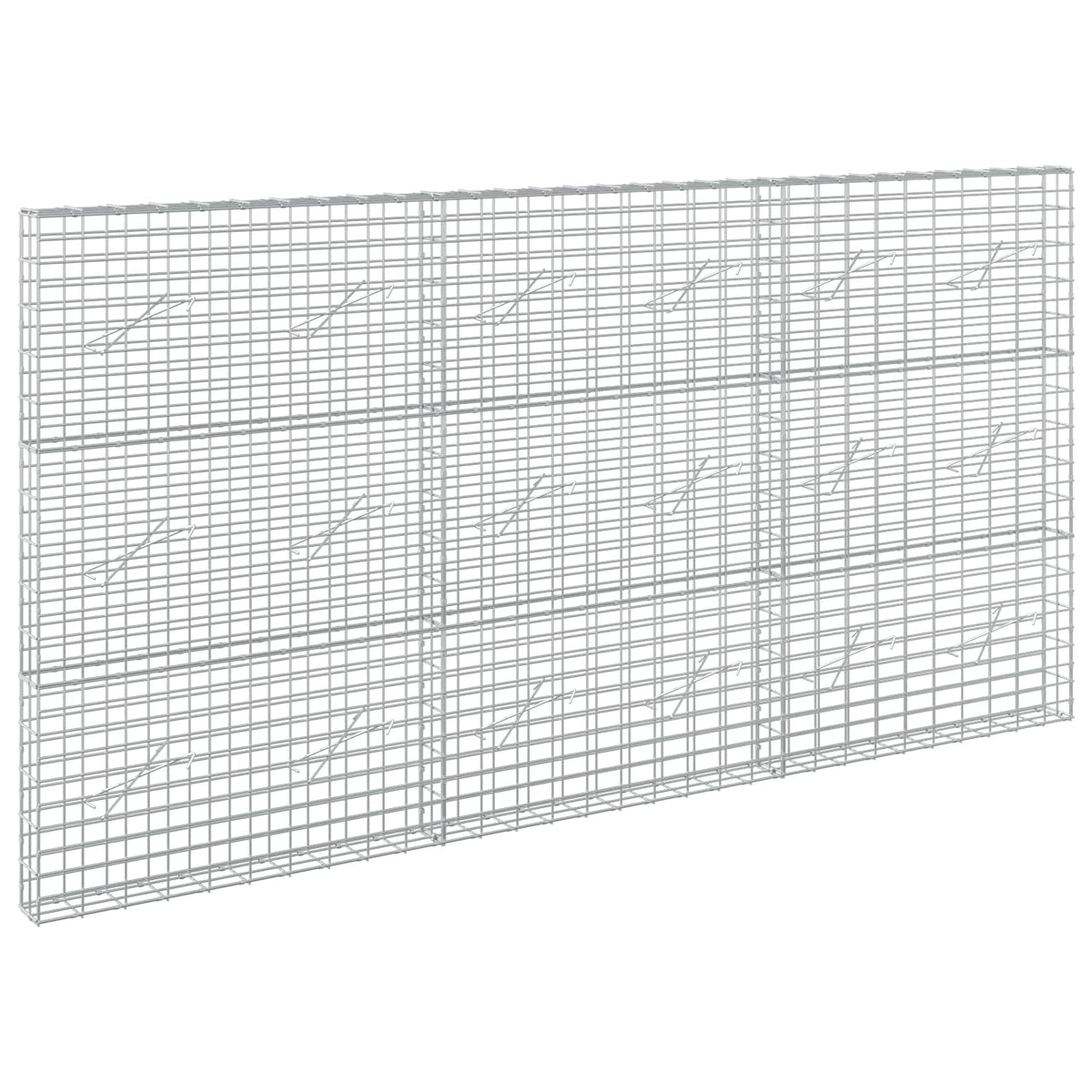 Γκαμπιόν με σύρμα 5 mm και πλέγμα 5x10 cm 300x10x150 εκ - Pakobazaar