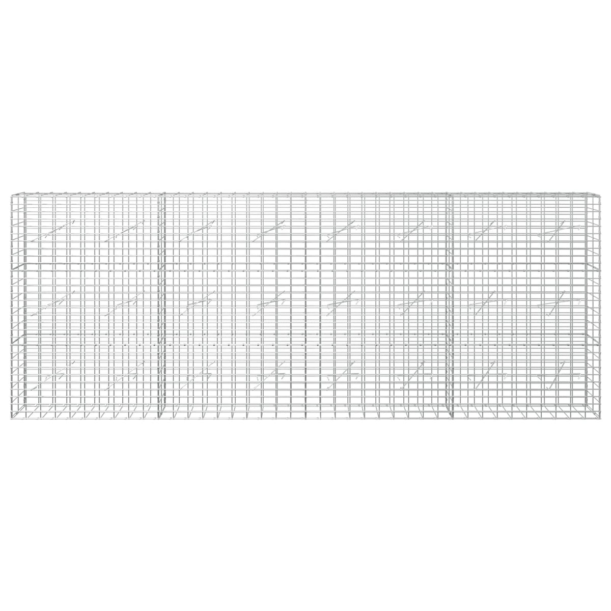 Γκαμπιόν με σύρμα 5 mm και πλέγμα 5x10 cm 400x10x150 εκ - Pakobazaar