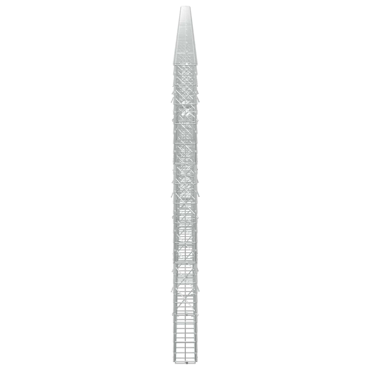 Γκαμπιόν με σύρμα 5 mm και πλέγμα 5x10 cm 1100x10x150 εκ - Pakobazaar