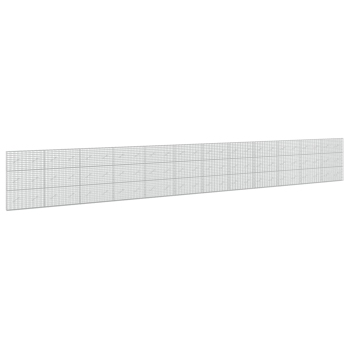 Γκαμπιόν με σύρμα 5 mm και πλέγμα 5x10 cm 1200x10x150 εκ. - Pakobazaar