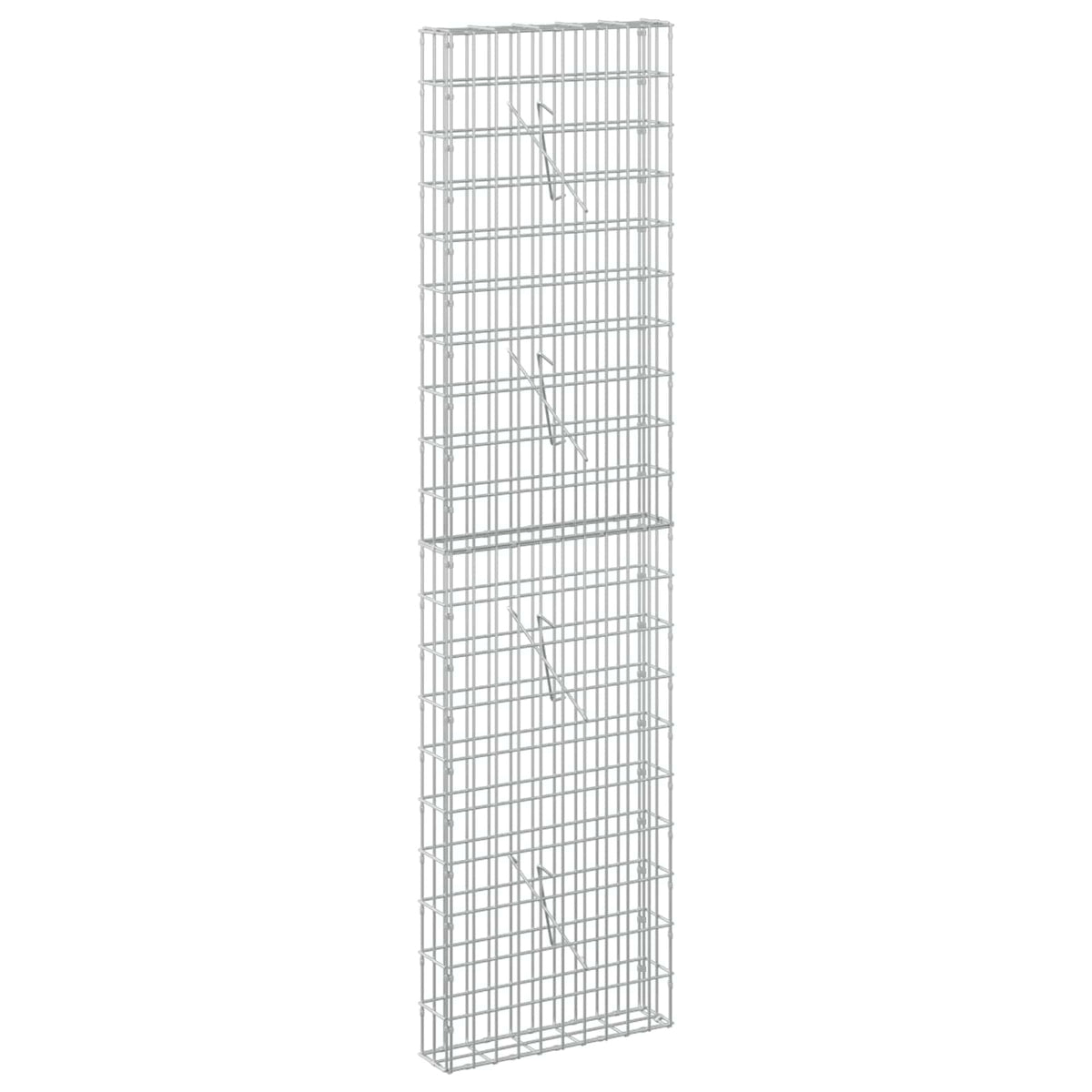 Γκαμπιόν με σύρμα 5 mm και πλέγμα 5x10 cm 50x10x200 εκ - Pakobazaar