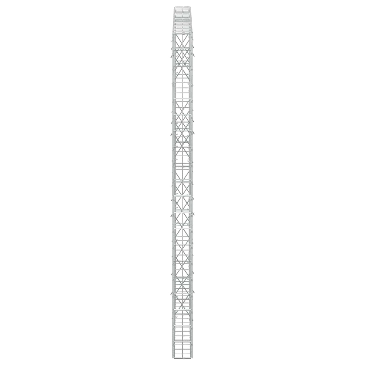 Γκαμπιόν με σύρμα 5 mm και πλέγμα 5x10 cm 200x10x200 εκ - Pakobazaar