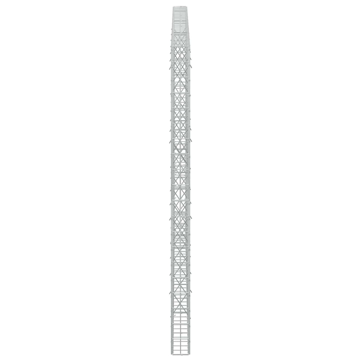 Γκαμπιόν με σύρμα 5 mm και πλέγμα 5x10 cm 350x10x200 εκ. - Pakobazaar