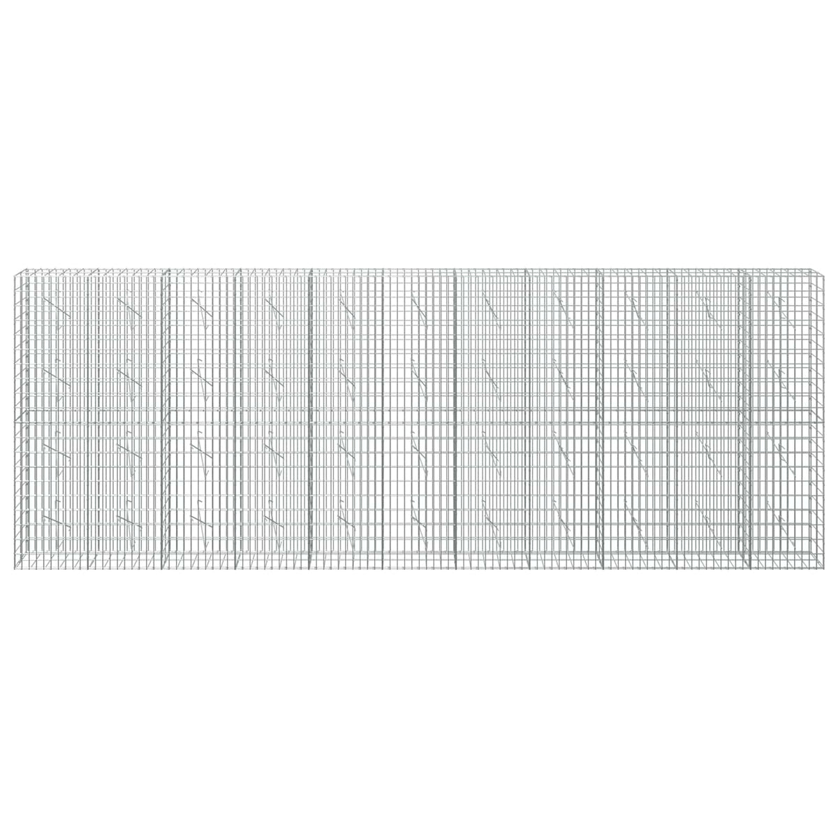 Γκαμπιόν με σύρμα 5 mm και πλέγμα 5x10 cm 550x10x200 εκ - Pakobazaar