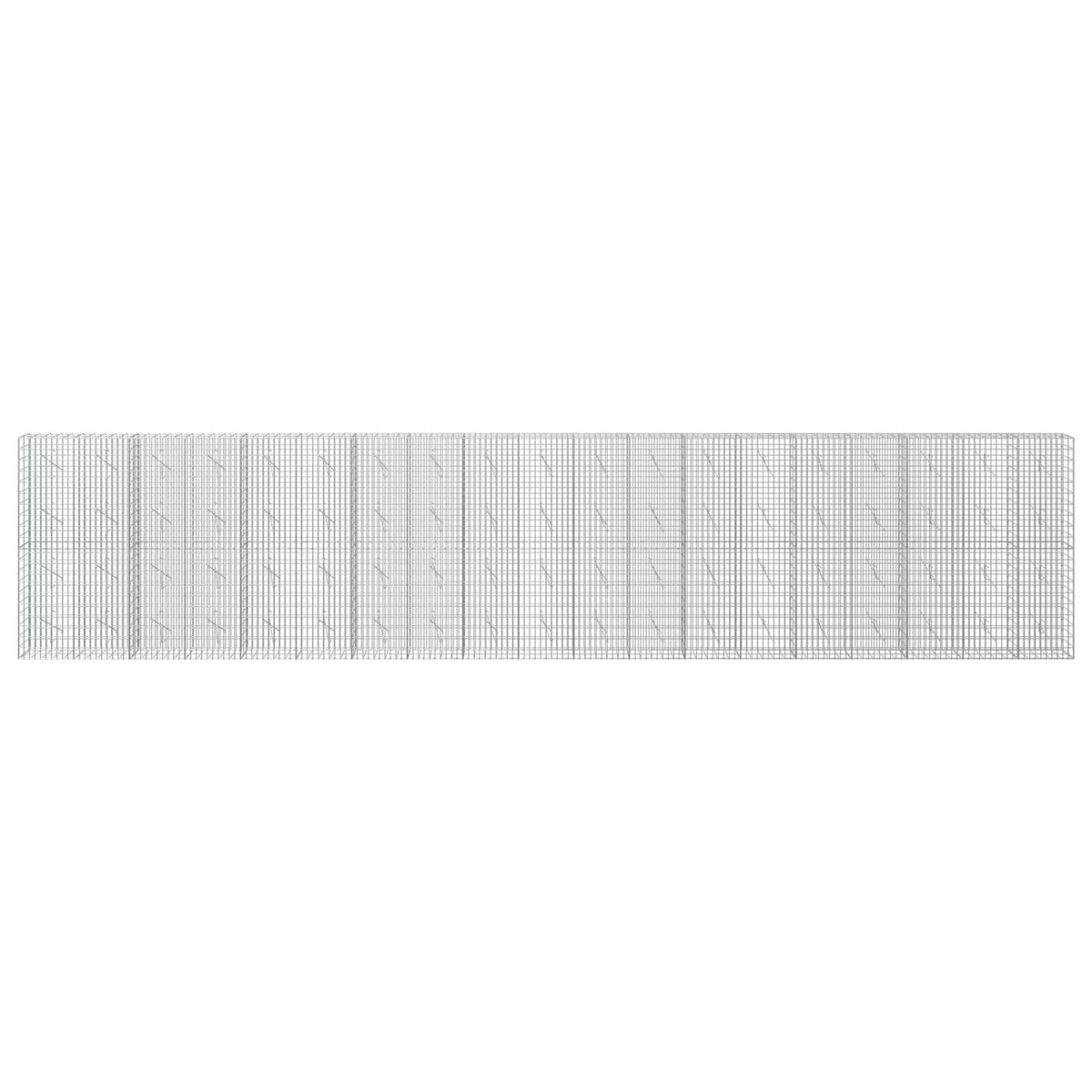 Γκαμπιόν με σύρμα 5 mm και πλέγμα 5x10 cm 950x10x200 εκ - Pakobazaar