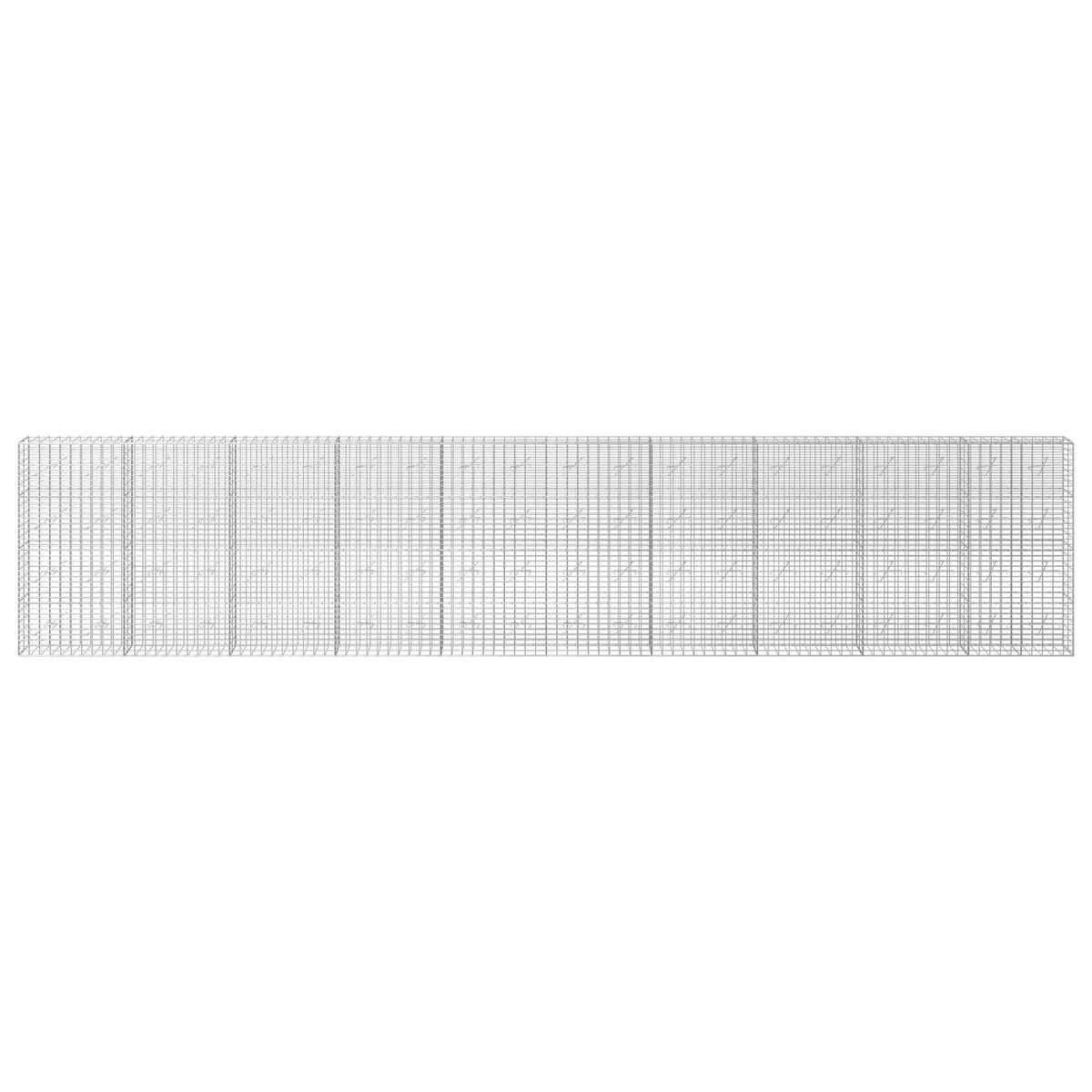 Γκαμπιόν με σύρμα 5 mm και πλέγμα 5x10 cm 1000x10x200 εκ - Pakobazaar