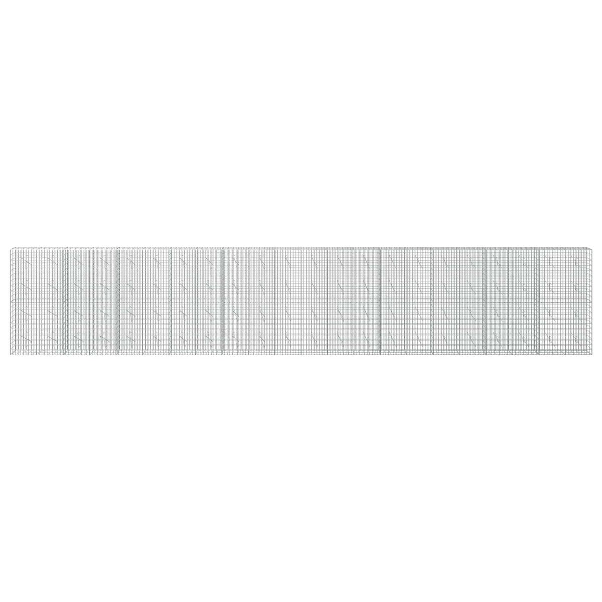 Γκαμπιόν με σύρμα 5 mm και πλέγμα 5x10 cm 1100x10x200 εκ - Pakobazaar