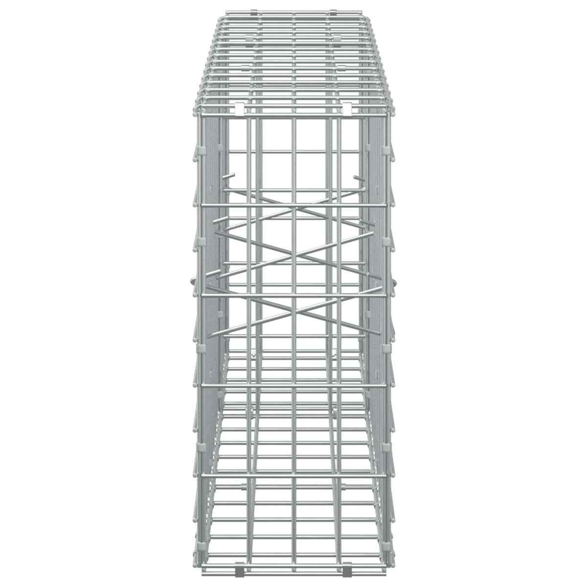 Γκαμπιόν με σύρμα 5 mm και πλέγμα 5x10 cm 150x20x50 εκ - Pakobazaar
