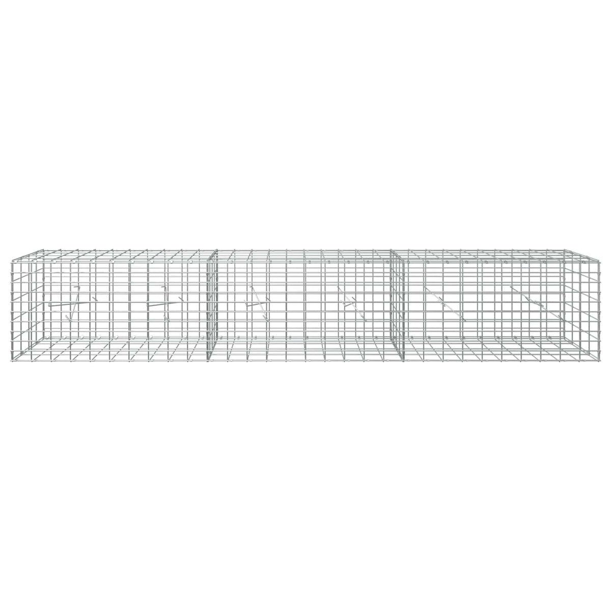Γκαμπιόν με σύρμα 5 mm και πλέγμα 5x10 cm 300x20x50 εκ - Pakobazaar