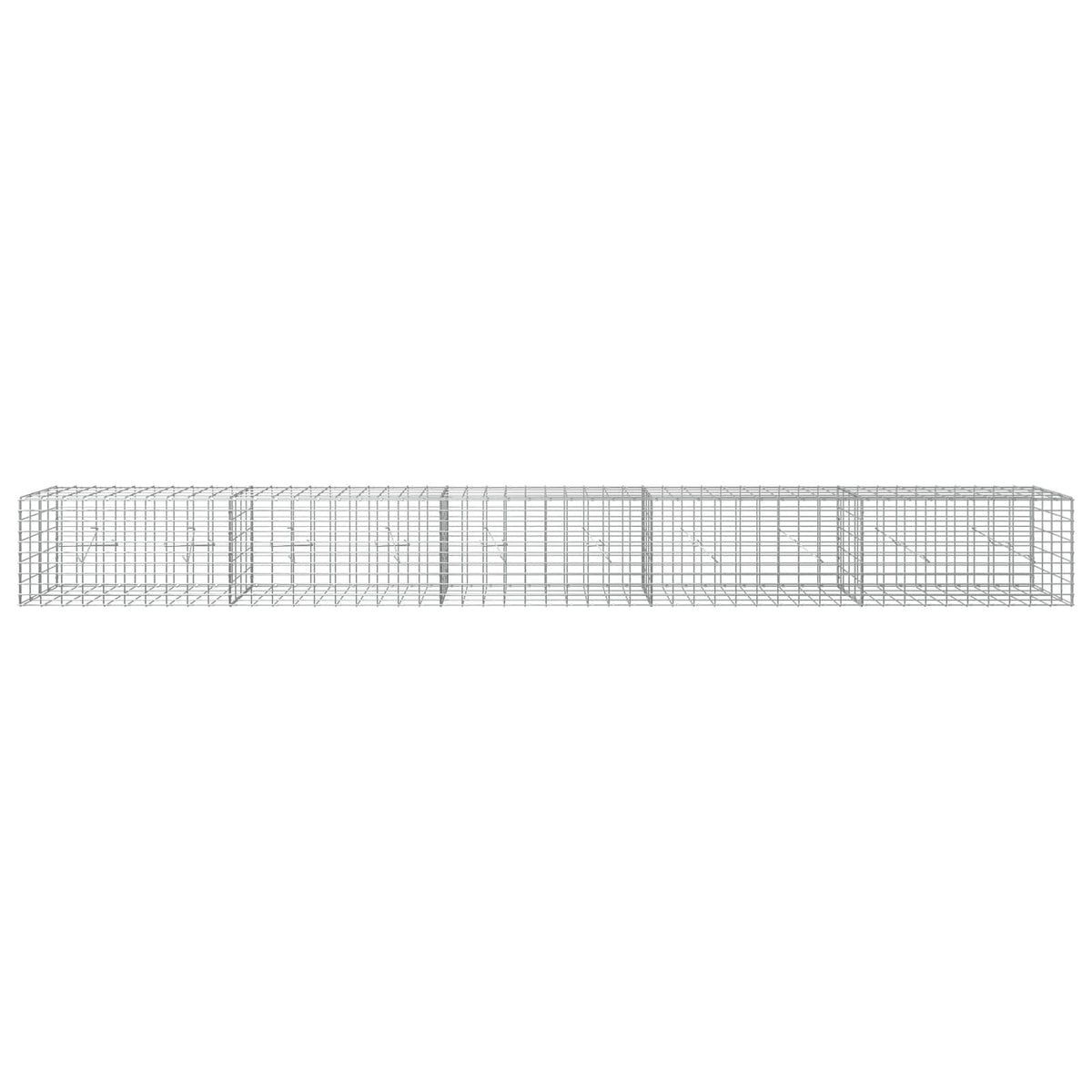 Γκαμπιόν με σύρμα 5 mm και πλέγμα 5x10 cm 500x20x50 εκ - Pakobazaar