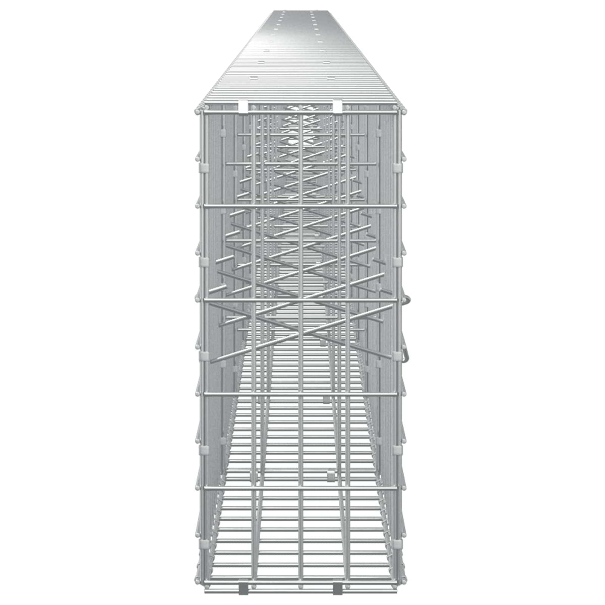 Γκαμπιόν με σύρμα 5 mm και πλέγμα 5x10 cm 1150x20x50 εκ - Pakobazaar