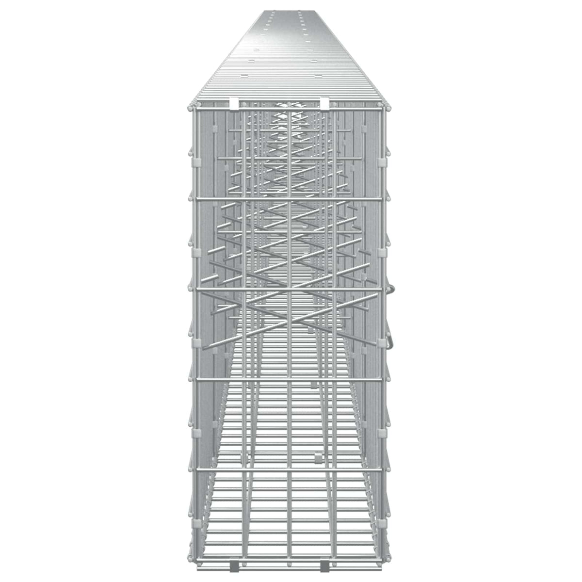 Γκαμπιόν με σύρμα 5 mm και πλέγμα 5x10 cm 1200x20x50 εκ - Pakobazaar