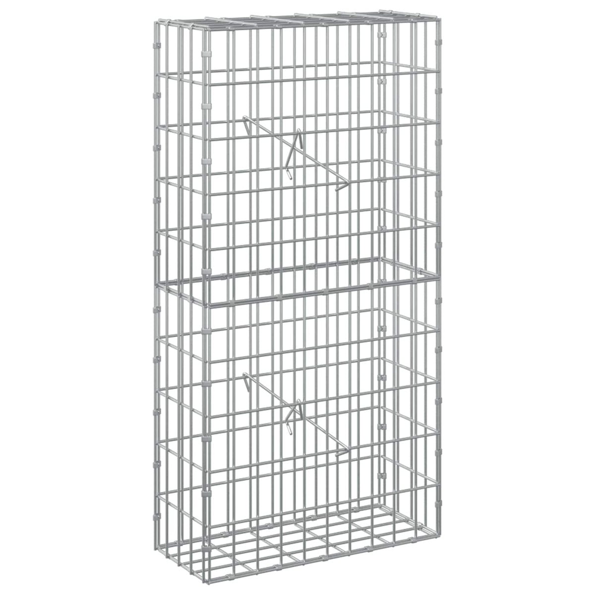 Γκαμπιόν με σύρμα 5 mm και πλέγμα 5x10 cm 50x20x100 εκ - Pakobazaar