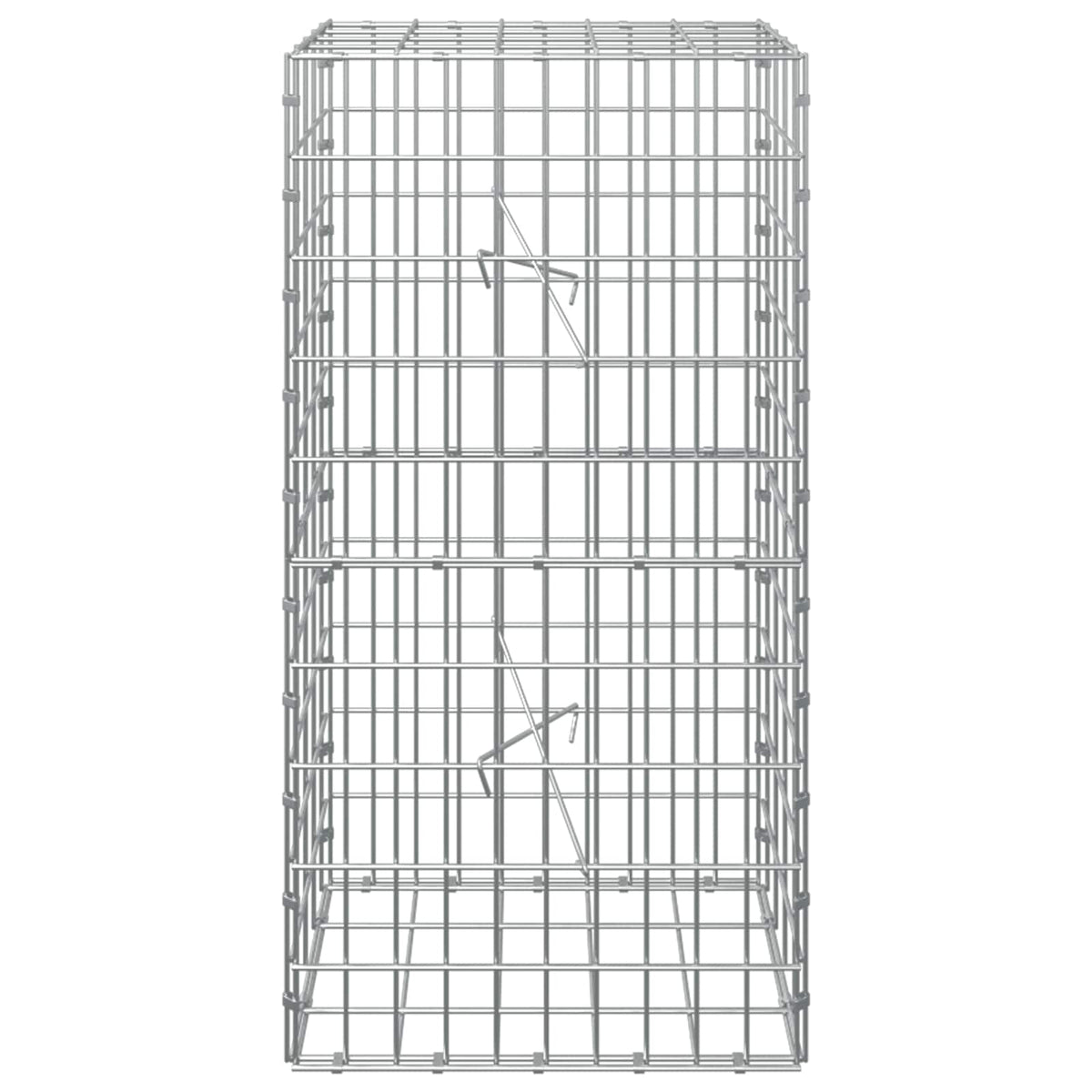 Γκαμπιόν με σύρμα 5 mm και πλέγμα 5x10 cm 50x20x100 εκ - Pakobazaar