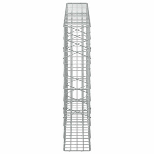 Γκαμπιόν με σύρμα 5 mm και πλέγμα 5x10 cm 200x20x100 εκ - Pakobazaar