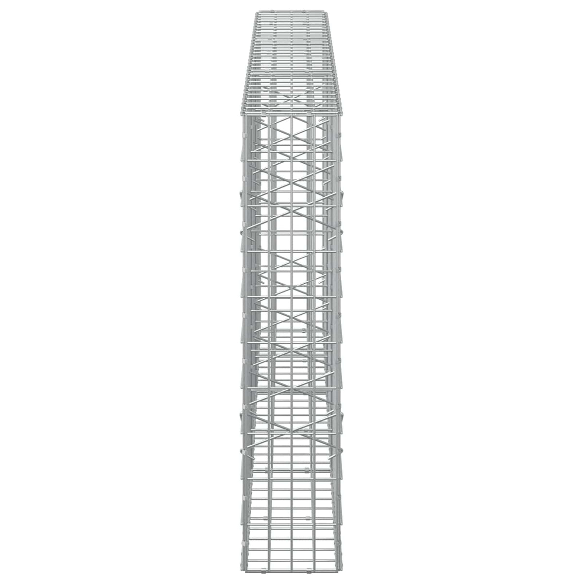 Γκαμπιόν με σύρμα 5 mm και πλέγμα 5x10 cm 300x20x100 εκ - Pakobazaar