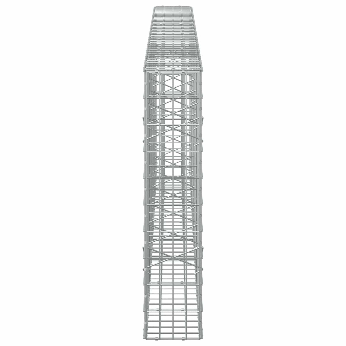 Γκαμπιόν με σύρμα 5 mm και πλέγμα 5x10 cm 400x20x100 εκ - Pakobazaar