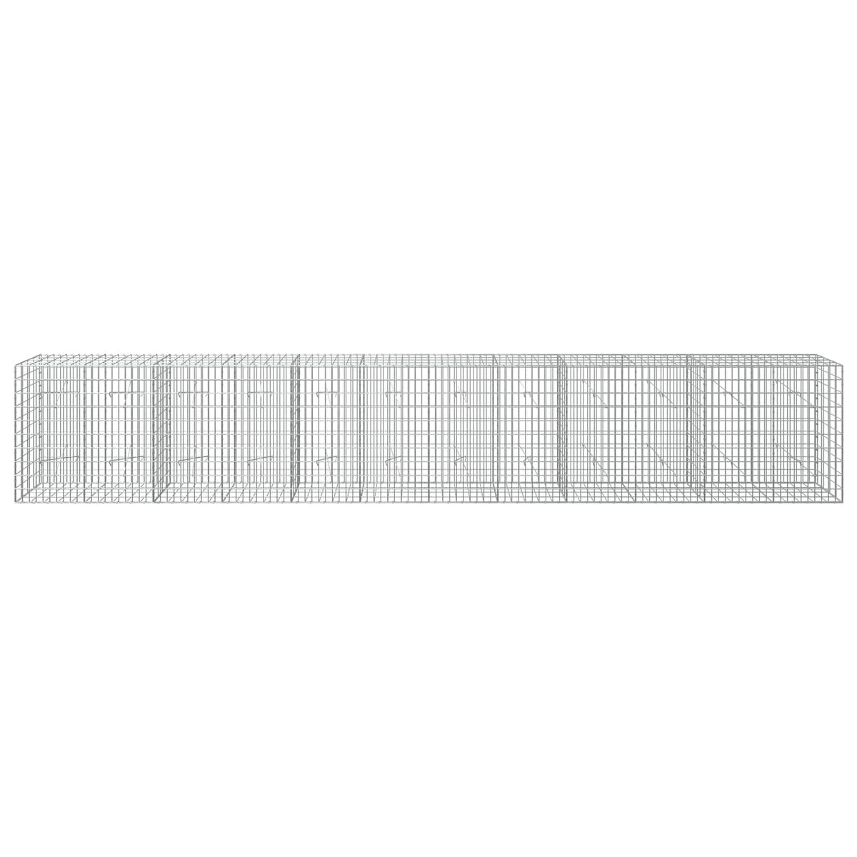 Γκαμπιόν με σύρμα 5 mm και πλέγμα 5x10 cm 600x20x100 εκ - Pakobazaar