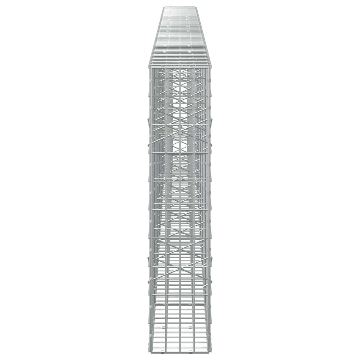 Γκαμπιόν με σύρμα 5 mm και πλέγμα 5x10 cm 700x20x100 εκ - Pakobazaar