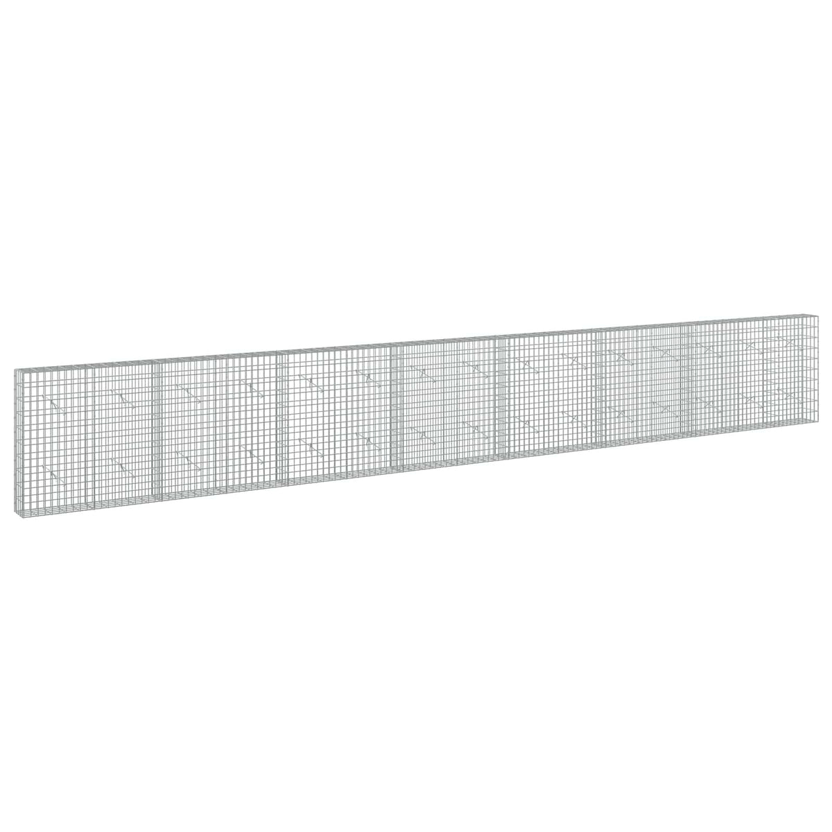 Γκαμπιόν με σύρμα 5 mm και πλέγμα 5x10 cm 750x20x100 εκ - Pakobazaar