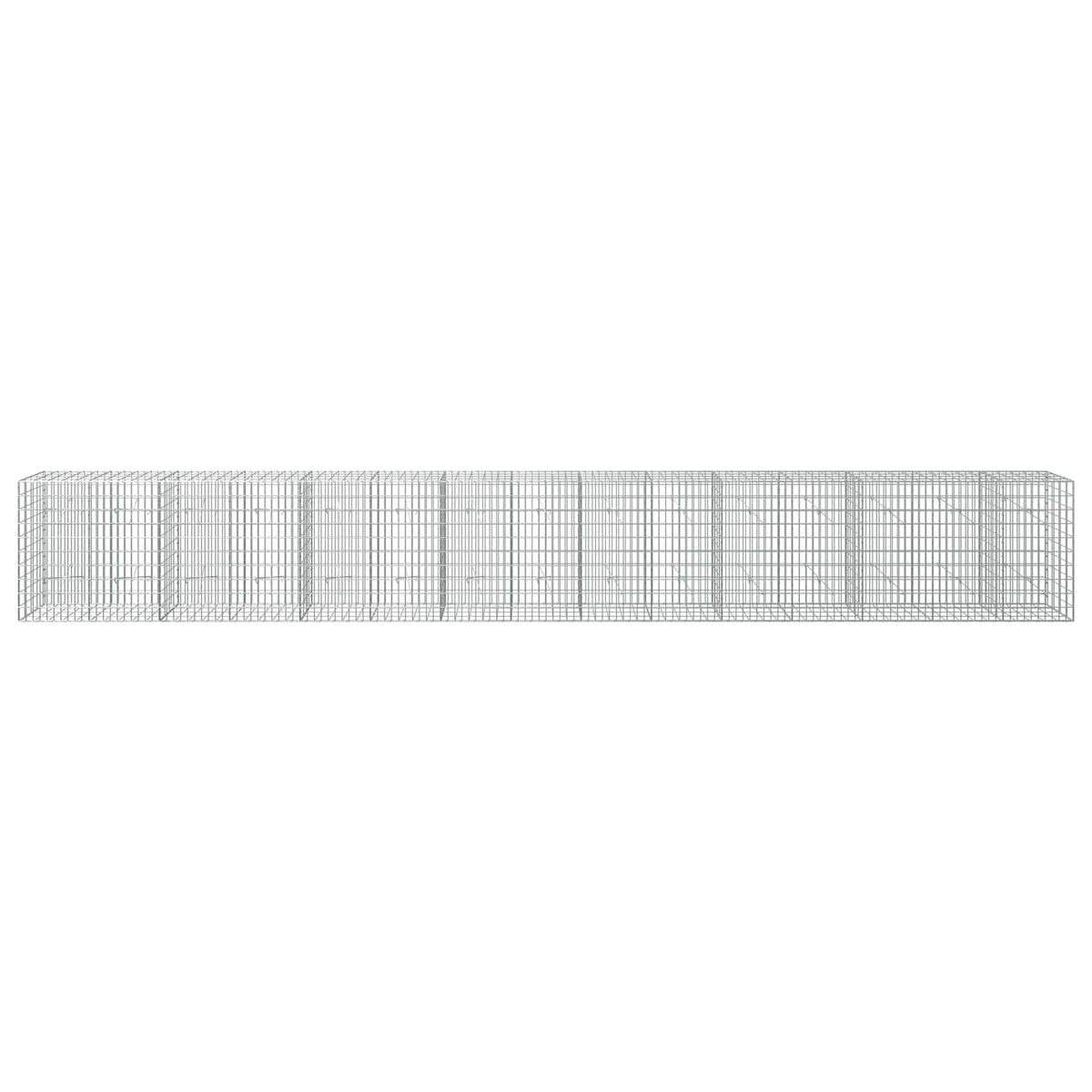 Γκαμπιόν με σύρμα 5 mm και πλέγμα 5x10 cm 750x20x100 εκ - Pakobazaar